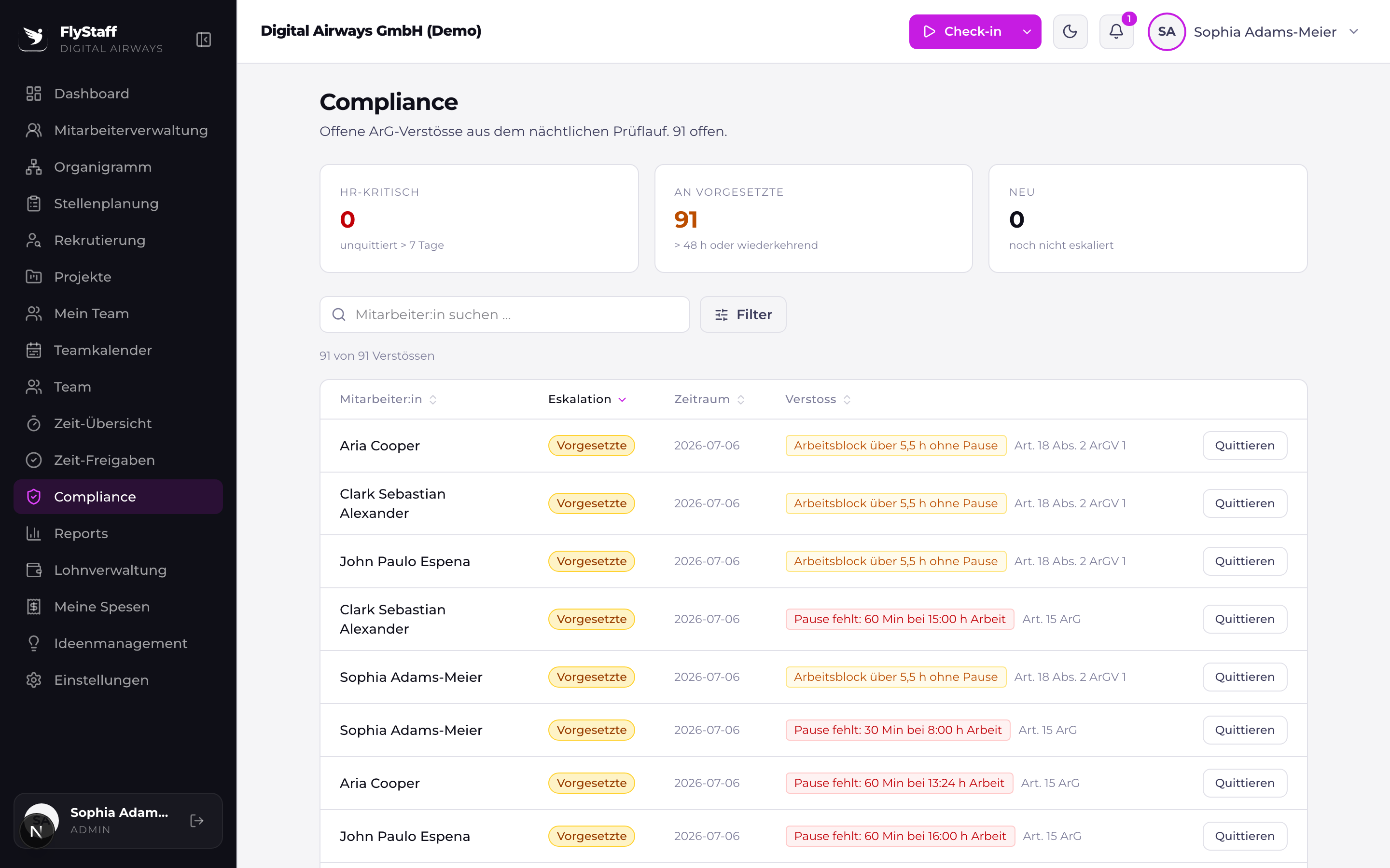 Crewdeck — ArG-Compliance